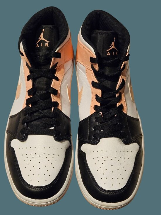 Nike Air Jordan 1 Mid White/Crimson Tint/Arctic Orange/Black Sneakers Men 9.5 main image 13